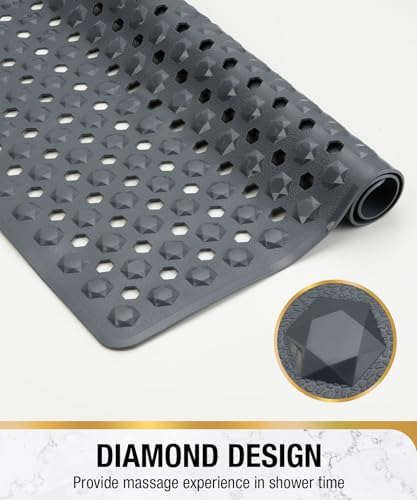 HITSLAM Shower Mat Anti Slip, Square Bath Mat - Image 5