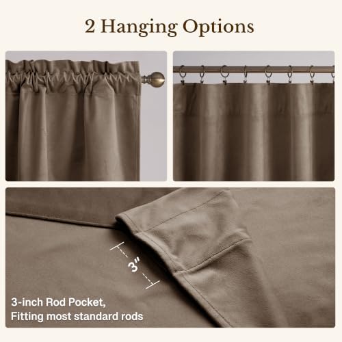 StangH Taupe Scalloped Valance for Windows 52x18 Inch, 1 Panel - Image 4