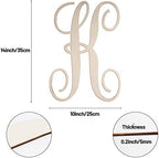 Cursive Wooden Letters K for Wall Decor Large Wood Monogram Letters 14 Inch - Image 2