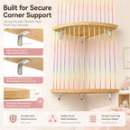 Stuffed Animal Storage Hammock, Wood Stuffed Toy Holder, Playroom Nursery Toy - Image 4