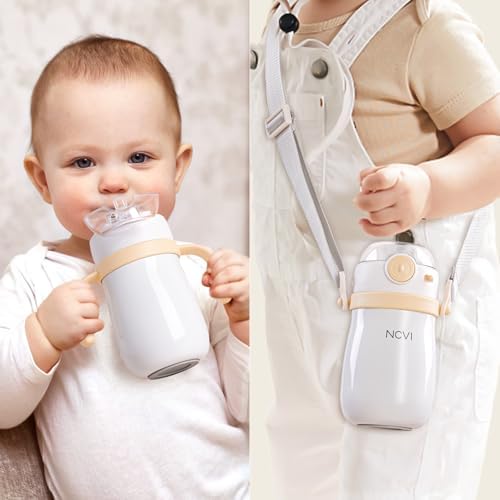 NCVI Kids Stainless Steel Straw Cup, Insulated Spill-Proof - Image 3