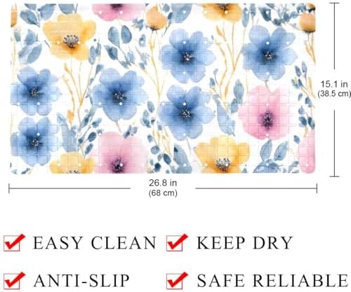 Non Slip Bathtub and Shower Mat 26.8x15.1 inch, Bath Mat - Image 4
