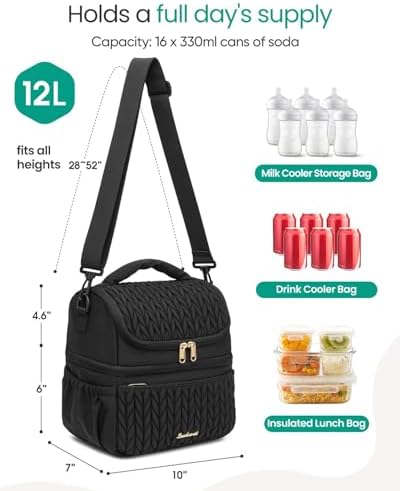 Breastmilk Cooler Bag, 12L Double Deck - Image 2