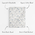 Sorrel + Fern Baby Crib Sheets Neutral, Fitted 2-Pack - Image 2