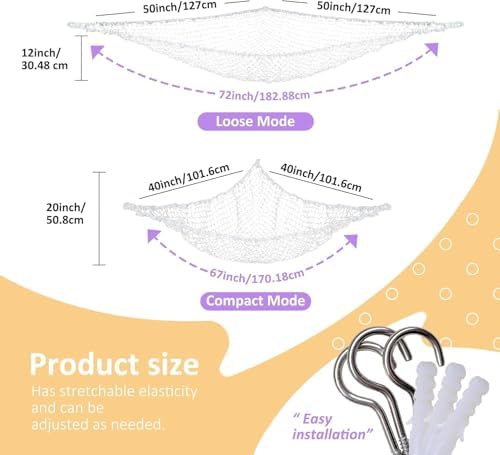 Lazebox Stuffed Animal Net Hammock - Image 3