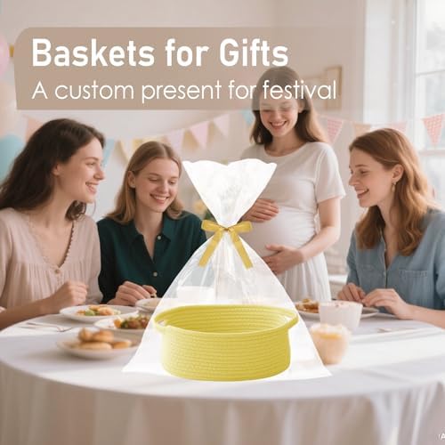 JMvicyroam Small Woven Basket, Empty Gift Basket - Image 4