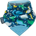 Cheeky Chompers Neckerchew Teething Bib, 2-in-1 Bandana Style Bib w/Food Grade by CheekyChompers