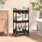 Baby Diaper Caddy, Locking Rolling Cart - Image 5