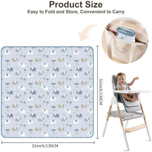 Baby Splat Mat for Under High Chair - Image 3