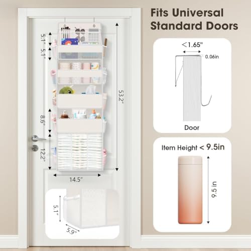 WISELIFE 5-Tier Over the Door Organizer - Image 2