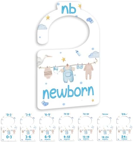 JMOST Boy Baby Closet Dividers for Nursery Closet Organizer, Newborn to 24 by JmostbabyshowerItems