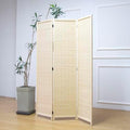 Furnnylane 3 Panel Room Divider and Folding Panel Screen, Bamboo Panel Divider by Furnnylane