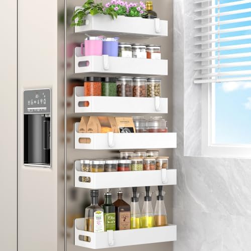 HuggieGems Upgrade White Magnetic Spice Rack by HuggieGems