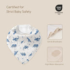 10 Pack Muslin Baby Bandana Bibs - Image 6