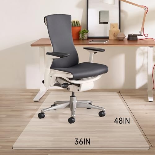 Office Chair Mat for Hardwood Floor, Anti-Slip Plastic Under Desk Computer Mats - Image 7