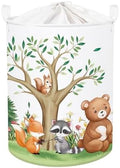 Forest Animals Laundry Hamper Woodland Tree Large Storage Basket Parents by HUUMONSS