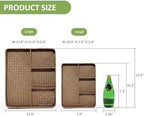 Nonam Large 4-Section Seagrass Tea Bag Organizer, Divided Basket - Image 5