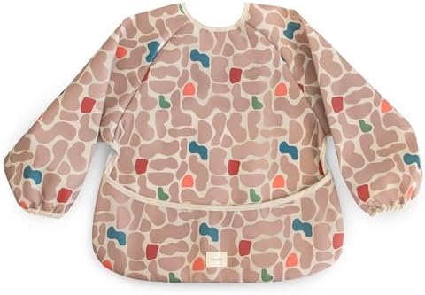 mushie Long Sleeve Baby Bib | Water Resistant Adjustable Fit by mushie