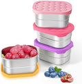 Tanjiae 4Pack Small 8oz Stainless Steel Snack Containers by Tanjiae