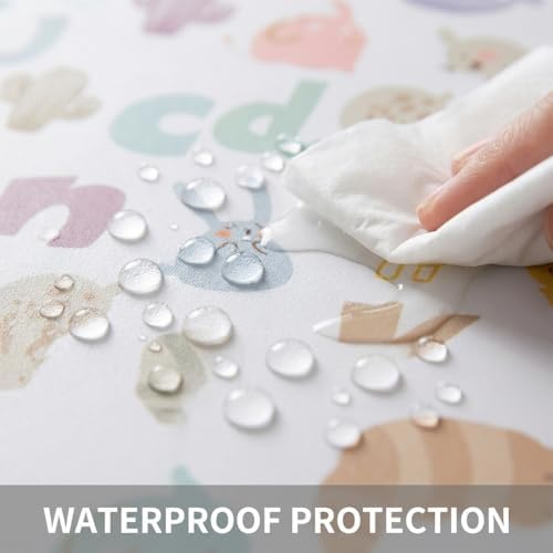 Splat Mat for Under High Chair, Waterproof Washable High Chair Floor Mat - Image 3