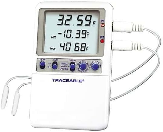 Traceable Calibrated Digital Fridge Thermometer/Freezer Thermometer by Cole-Parmer