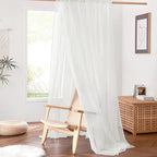 NICETOWN Beige Kids Bed Canopy for Bedroom - Image 7