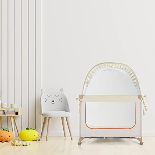 L RUNNZER Pack N Play Tent, Baby Crib Tent to Keep Baby from Climbing Out - Image 6