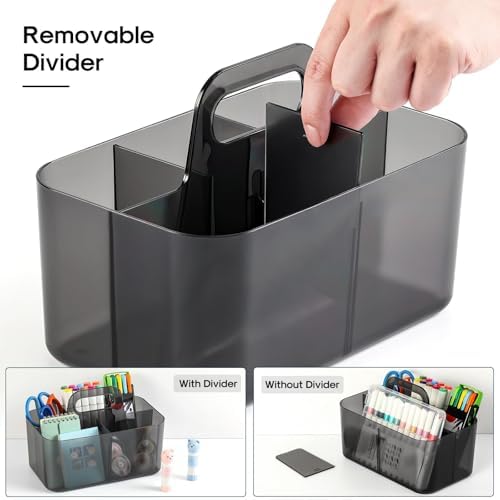 Multiuse Caddy Organizer with Handle, Portable Plastic Tote Bin - Image 6