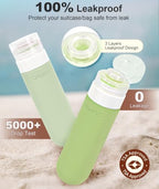 Quatish Travel Bottles for Toiletries 6 Pack, Original Patented Leakproof 3 oz - Image 4