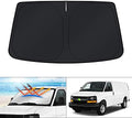 KUST Windshield Sun Shade for 1996-2025 2026 Chevrolet Chevy Express 1500 2500 by KUST