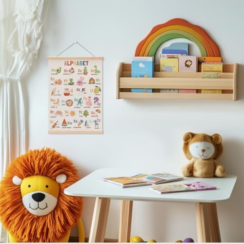 Alphabet Poster Hanger, Alphabet ABC Chart Nursery Decor Wall Decor - Image 2