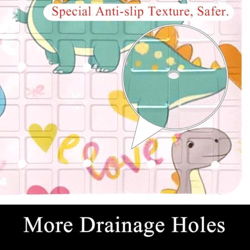 Shower Mat Bathtub Mat, 26.8x15.1 inch, Non-Slip Bath Mat - Image 2