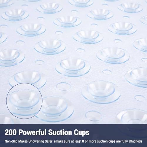 Extra Long Bathtub Mat Non Slip Bath Mat Clear 40"x16" Full Size - Image 5