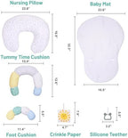 4-in-1 Tummy Time Mat & Seated Support Cushion, Detachable Nursing Pillow - Image 5