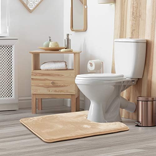 Clara Clark Bathroom Rugs, Velvet Memory Foam Bath Mat, Machine Washable Bath - Image 2