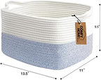 COMFY-HOMI Cotton Rope Woven Basket - Image 5