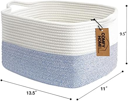 COMFY-HOMI Cotton Rope Woven Basket - Image 5