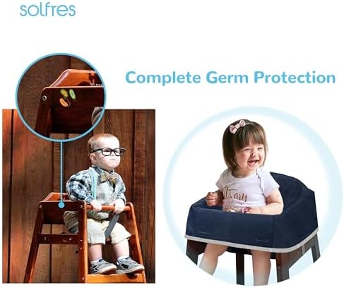 Dual-Belt Baby High Chair Cover, Upgrade Version, - Image 3