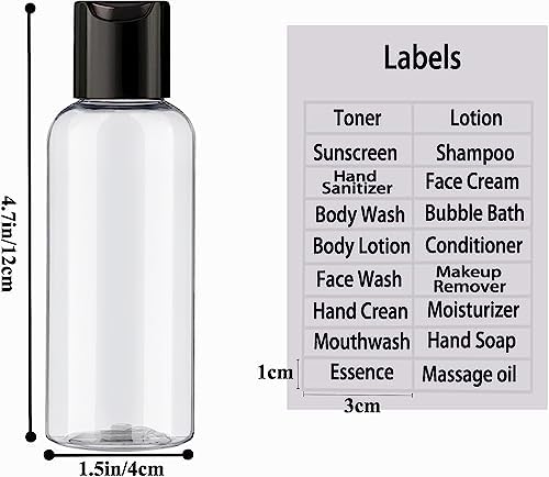 DNSEN 5 Pack 3.4 oz Travel Bottles - Image 3