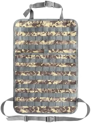 Car Seat Back Organizer, Tactical MOLLE Sag Proof Vehicle Panel Backseat Cover by Unknown