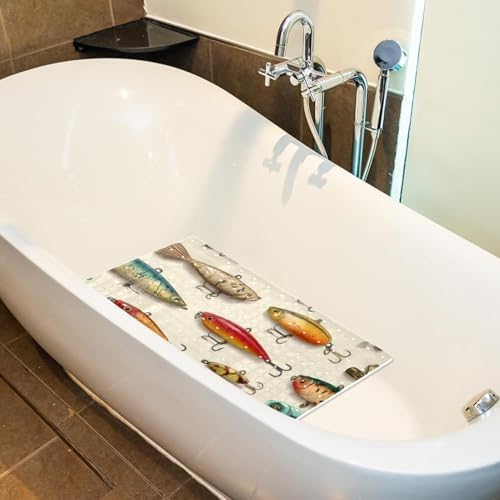Bath Tub Shower Mat, Washable Bathtub Floor Mats, Suction Cups and Drain Holes - Image 5