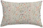 Floral 12x20 Pillow Cover, Wildflower Nursery Girls Room Decor by Wheatwin