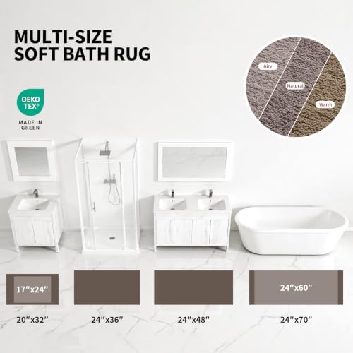 ILANGO Bathroom Rugs 32" × 20", Extra Soft Absorbent Microfiber Bath Rugs - Image 4