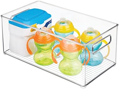 mDesign Plastic Deep Bin Organizer Caddy Container w/ Handles - Image 6