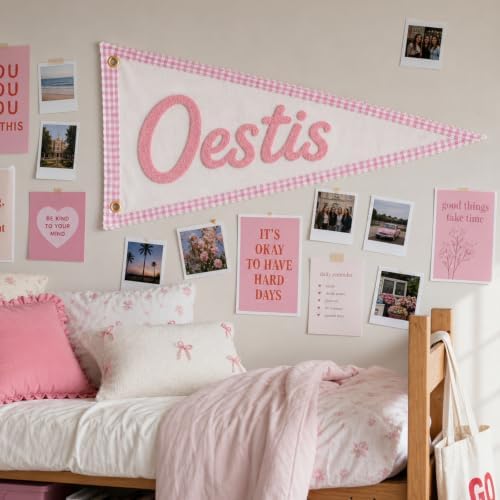 Custom Embroidered Name Pennant Flag Personalized Dorm Room Decor Banner - Image 6