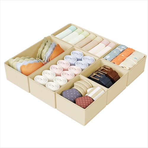 DIMJ Drawer Organizers Clothes, Fabric Closet Organizers and Storage, Shallow by DiMJ