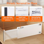 Lifewit 5" Tall Upgrade Drawer Dividers, Adjustable Deep Drawer Organizer - Image 4