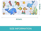 Baby Bath Mat for Tub Kids Non Slip Bathtub Mats Baby Extra Long 40X16 Inch - Image 3