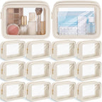 Hsei 12 Pcs Clear Makeup Bags Diaper Bag Organizer Travel Toiletry Bags by Hsei