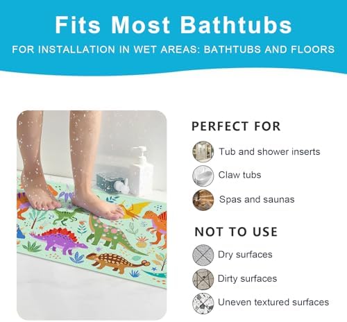 XIYUNTE Bath Mat for Tub Non Slip Bathtub Mat Non Slip 40x16 Baby Bath Mat - Image 6